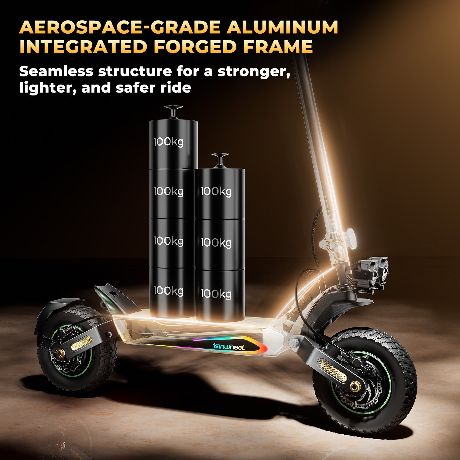 isinwheel® GT4 High-Performance 2400W Dual Motor Electric Scooter