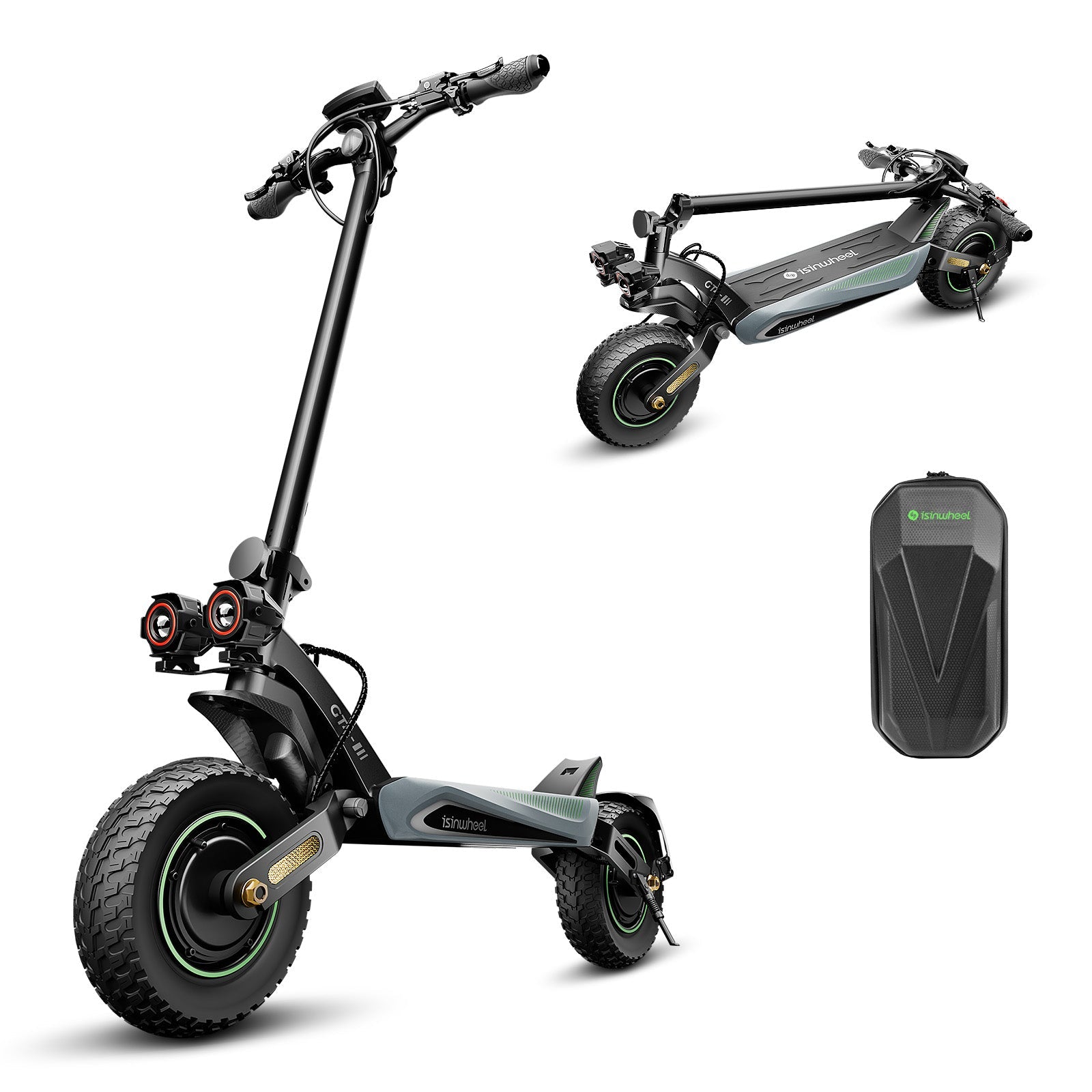 isinwheel® GT4 High-Performance 2400W Dual Motor Electric Scooter