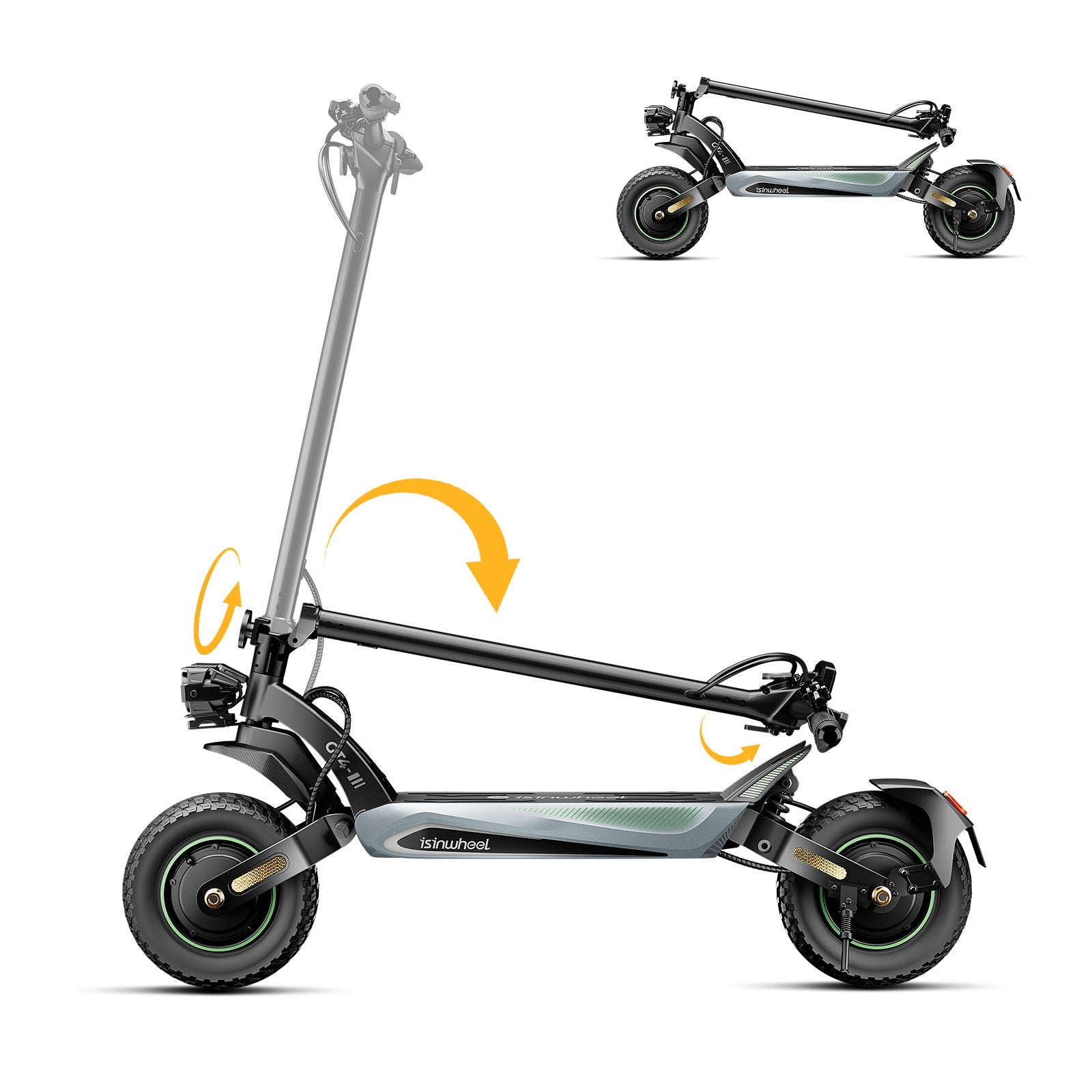 isinwheel® GT4 High-Performance 2400W Dual Motor Electric Scooter